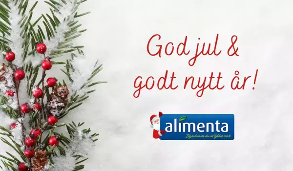 God jul & godt nytt år fra oss i Alimenta